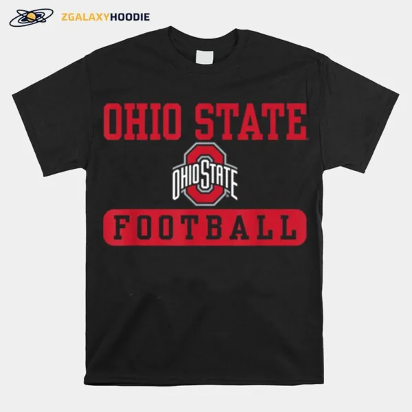 Ohio State Buckeyes Football Bar Black Unisex T-Shirt