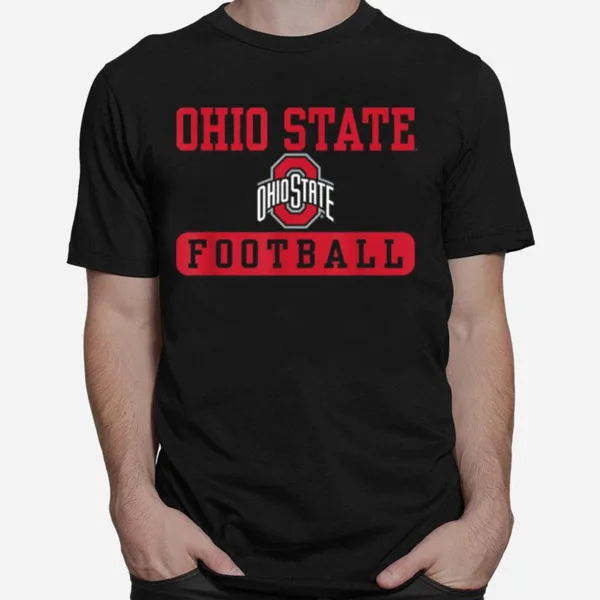 Ohio State Buckeyes Football Bar Black Unisex T-Shirt