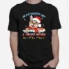 On The Naughty List And I Regret Nothing Cat Christmas Fairy Light Unisex T-Shirt