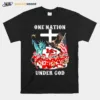 One Nation Under God Chiefs Eagle American Flag Unisex T-Shirt