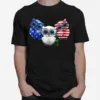 Owls American Flag Unisex T-Shirt