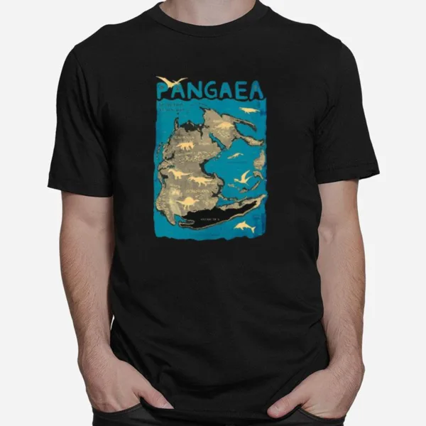 Pangaea 200 Million Years Ago Laurasia Europe North America Gondwana India Unisex T-Shirt