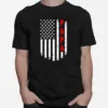 Papa American Flag T Funny Tee For Fathers Day Unisex T-Shirt