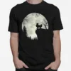 Papillon And Moon Halloween Unisex T-Shirt