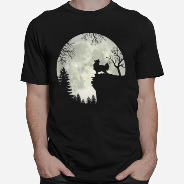 Papillon And Moon Halloween Unisex T-Shirt