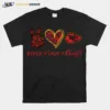 Peace Love Kansas City Chiefs Football Logo Unisex T-Shirt