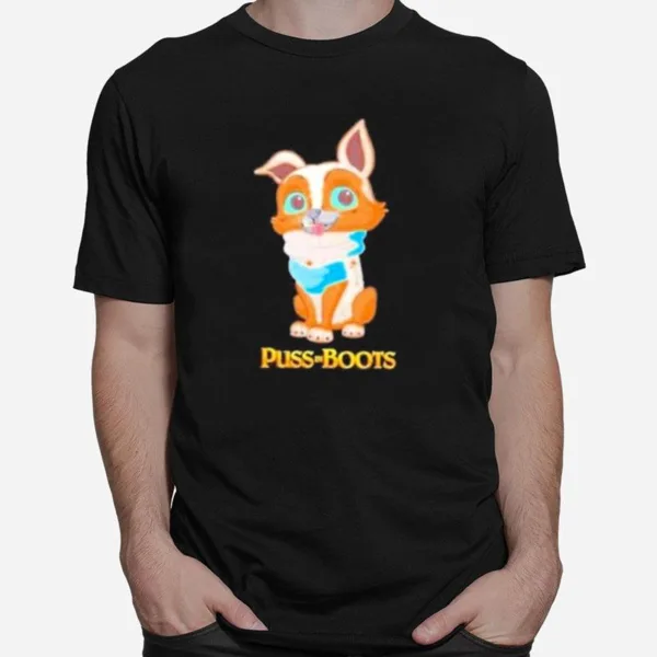 Perrito Puss In Boots 2 The Cute Character Unisex T-Shirt