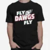 Philadelphia Eagles And Georgia Bulldogs Fly Dawgs Fly Unisex T-Shirt