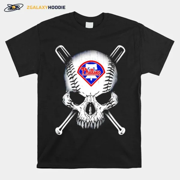 Philadelphia Phillies Skull Unisex T-Shirt