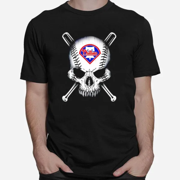 Philadelphia Phillies Skull Unisex T-Shirt