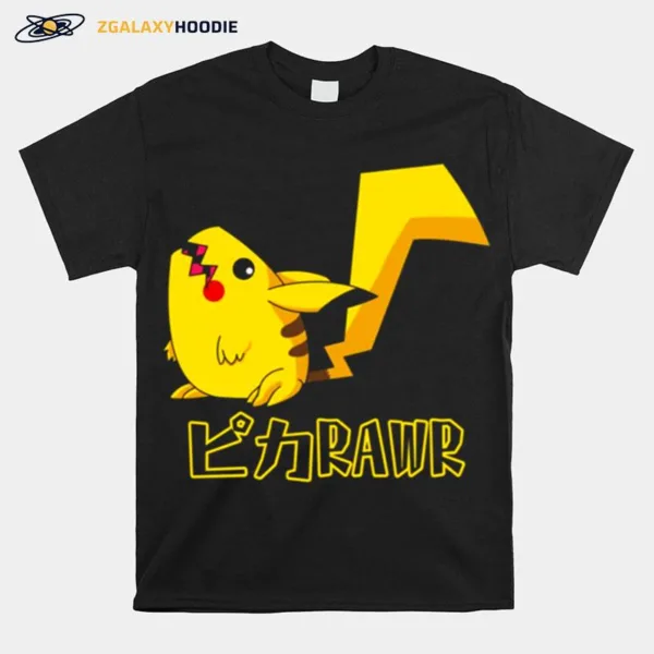 Pikarawr Pokemon Pikachu Rawr Unisex T-Shirt