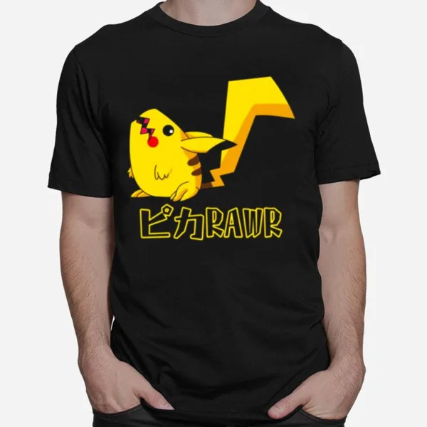 Pikarawr Pokemon Pikachu Rawr Unisex T-Shirt