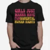 Pink Design Girls Just Wanna Have Fundamental Human Rights Feminis Unisex T-Shirt