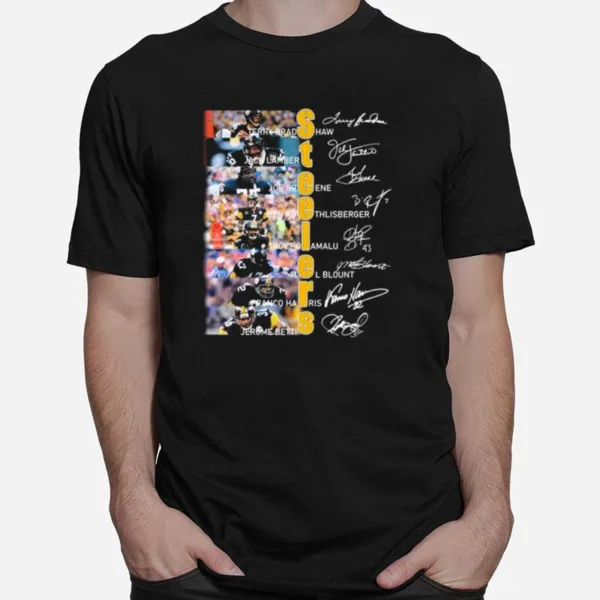 Pittsburgh Steelers Football Team Players Signatures Unisex T-Shirt