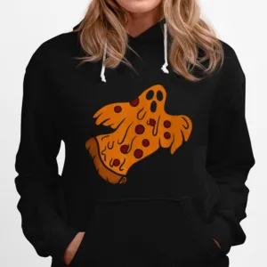 Pizza Halloween Ghost Scary Pizza Unisex T-Shirt