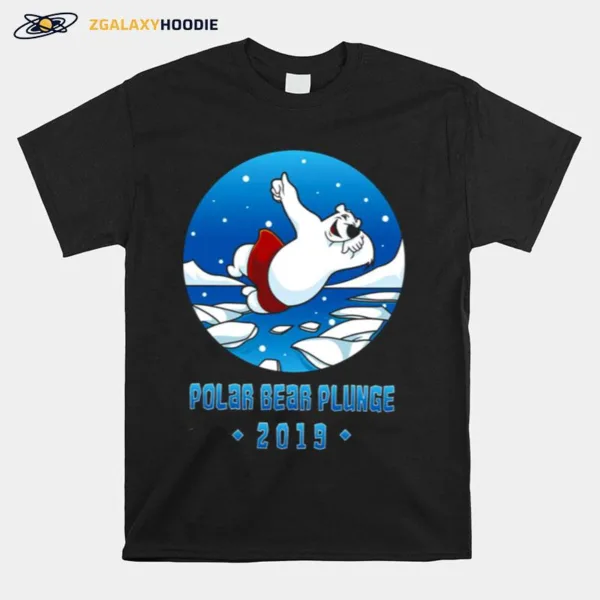 Plunge Winter Swimming Polar Bear Unisex T-Shirt