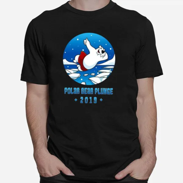 Plunge Winter Swimming Polar Bear Unisex T-Shirt