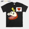 Pokemon Fuecoco With A Heart Unisex T-Shirt
