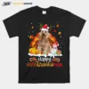 Poodle Happy Hallothanksmas Halloween Thanksgiving Christmas Unisex T-Shirt