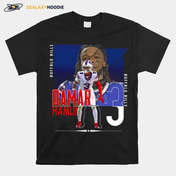 Pray For Damar Hamlin Love For 3 Unisex T-Shirt