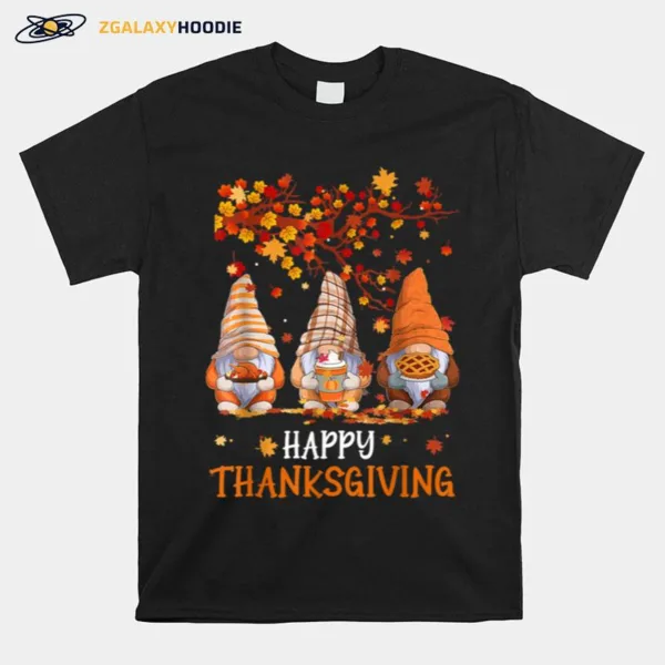 Pumpkin Gnomes Fall Autumn Cute Halloween Thanksgiving T Shirt Unisex T-Shirt