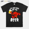 Pumpkin I? Just Here For The Beer Halloween Unisex T-Shirt