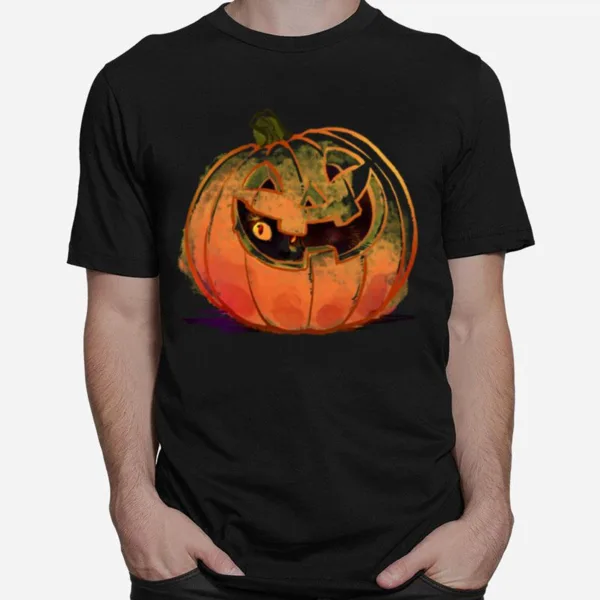 Pumpkin Spice Kitty Cat Halloween Unisex T-Shirt