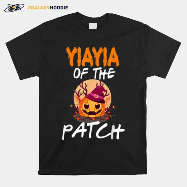 Pumpkin Yiayia Of The Patch Funny Matching Party Halloween Unisex T-Shirt