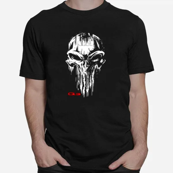 Punisher With Audi Q3 Logo Unisex T-Shirt