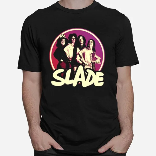 Purple Logo Art Slade Band Glam Rock Unisex T-Shirt