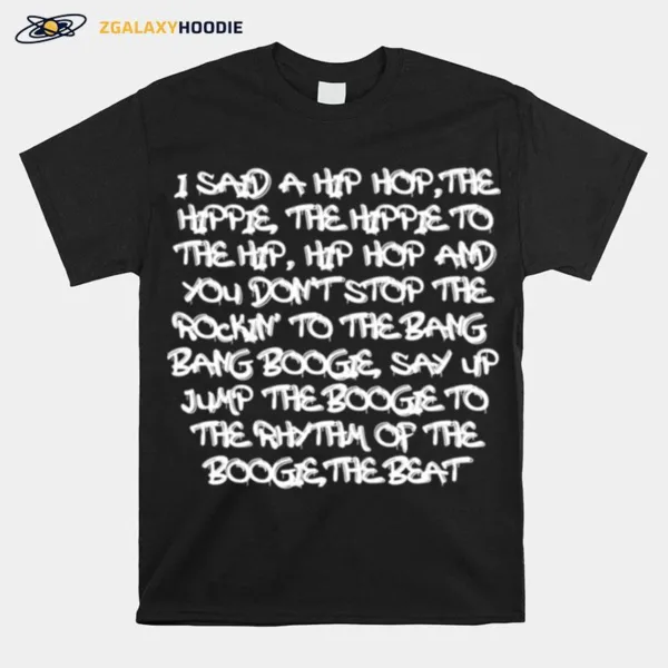 Rap Hip Hop 1980S Lyrics Rhymes Unisex T-Shirt