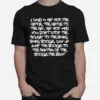 Rap Hip Hop 1980S Lyrics Rhymes Unisex T-Shirt