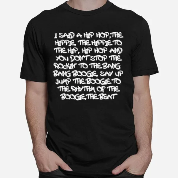 Rap Hip Hop 1980S Lyrics Rhymes Unisex T-Shirt