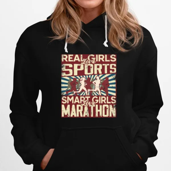 Real Girls Love Sports Smart Girls Love Marathon Unisex T-Shirt