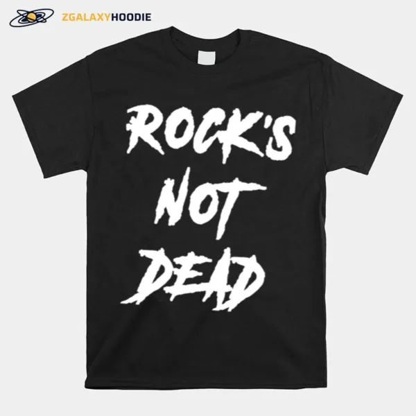 Rocks Not Dead Rolling Stones Music Retro Rock Band Acdc 90S Unisex T-Shirt