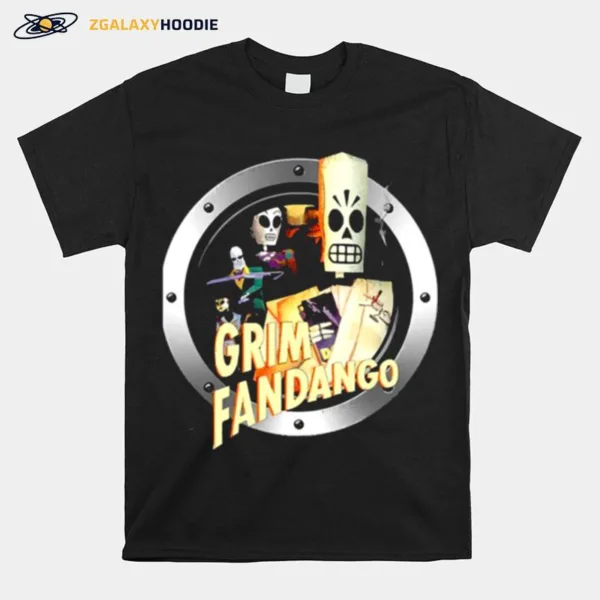 Round Design Grim Fandango Unisex T-Shirt