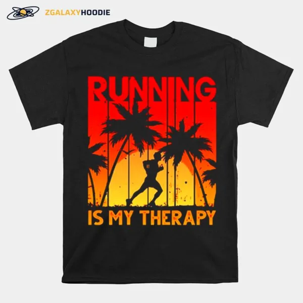 Running Is My Therapy Unisex T-Shirt