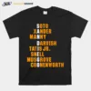 San Diego Padres Names Team Player Unisex T-Shirt