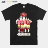 San Francisco 49Ers Mccaffrey Deebo Samuel Jimmy Garoppolo Brock Purdy Signatures Unisex T-Shirt