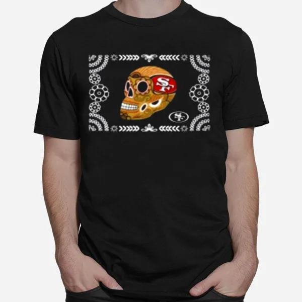 San Francisco 49Ers Sugar Skull Unisex T-Shirt