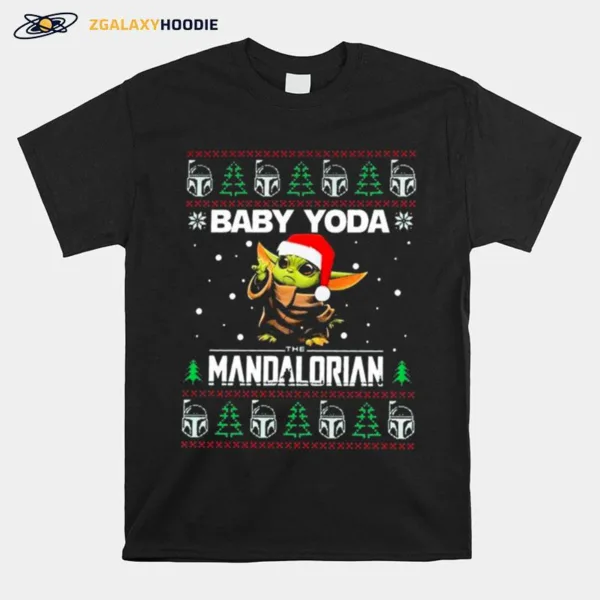 Santa Baby Yoda The Mandalorian Ugly Christmas Unisex T-Shirt