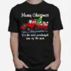 Santa Claus And Animal Merry Christmas Its The Most Wonderful Time Of The Year Unisex T-Shirt