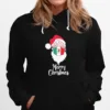 Santa Claus Face Mask Bandera De Mexico Flag Merry Christmas Unisex T-Shirt