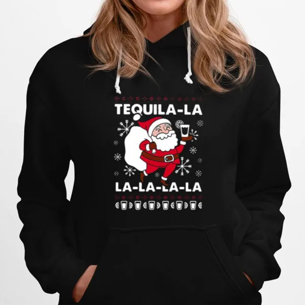 Santa Claus Tequila La La La La La Christmas Sweater Unisex T-Shirt