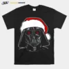 Santa Darth Vader Sketch Graphic Storm Trooper Santa Star Wars Christmas Unisex T-Shirt