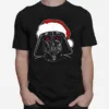 Santa Darth Vader Sketch Graphic Storm Trooper Santa Star Wars Christmas Unisex T-Shirt