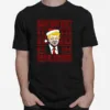 Santa Isnt Real Fake News Trump Wear Hat Santa Christmas Unisex T-Shirt