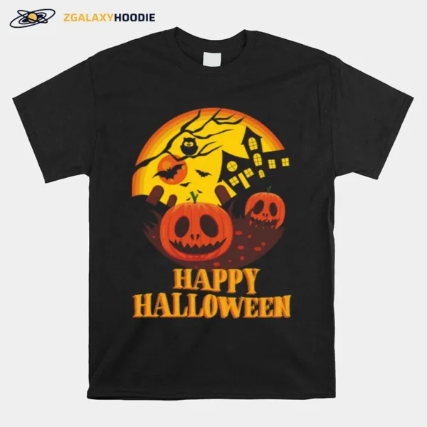 Scary Happy Halloween Day Unisex T-Shirt