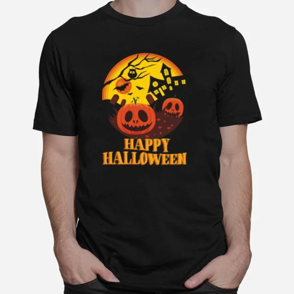 Scary Happy Halloween Day Unisex T-Shirt