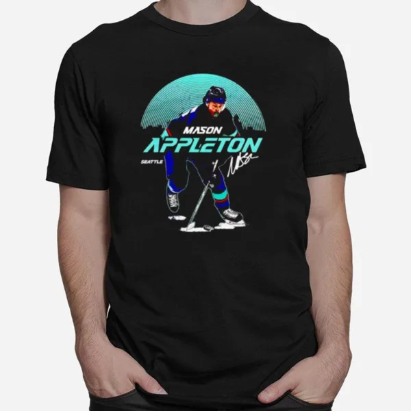 Seattle Hockey Mason Appleton Skyline Signature Unisex T-Shirt